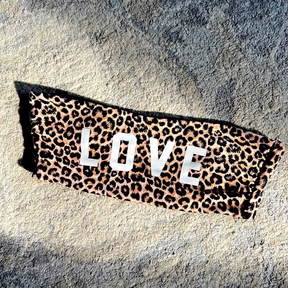 Spiritual Gangster cheetah swim top